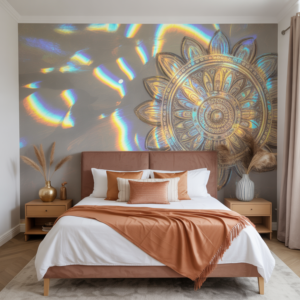 Boho Headboard: 20 Inspiring Ideas to Transform Your Bedroom 6 Painted Mural Headboard