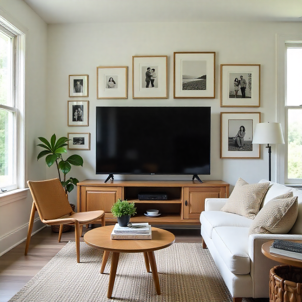 Cozy TV Room: 20 Ideas to Create the Perfect Entertainment Haven 7 Personalize with Family Photos and Artwork
