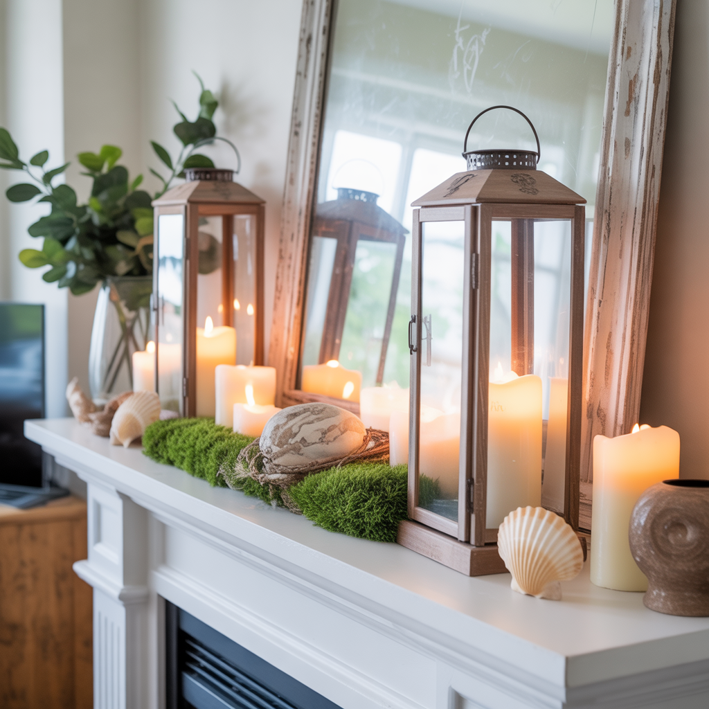 Rustic Lanterns and Soft Candlelight