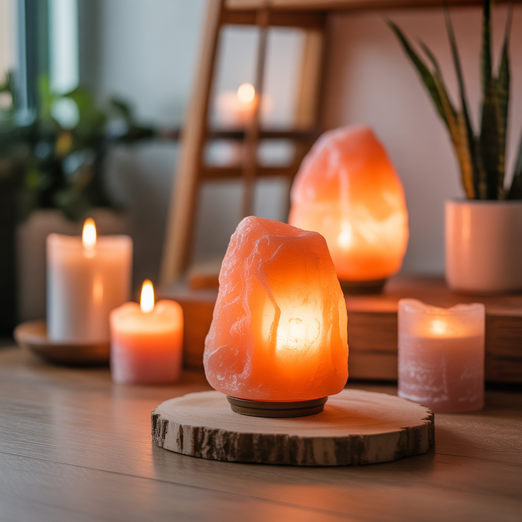 Scented Candles and Himalayan Salt Lamps