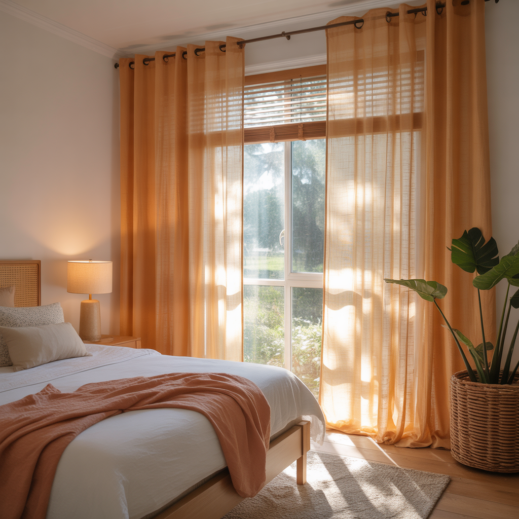 Summer Bedroom: 14 Detailed Ideas for a Cool and Relaxing Space 7 Sheer Curtains to Maximize Light