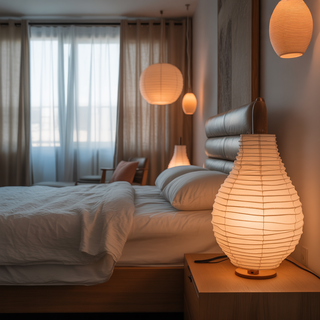 Soft Lighting for a Japandi Bedroom