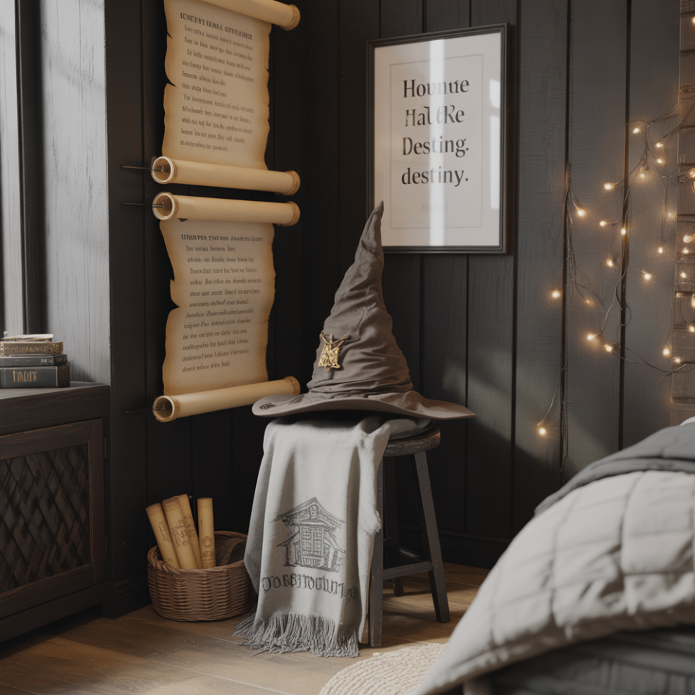 Harry Potter Bedroom: 20 Magical Ideas to Transform Your Space 17 Sorting Hat Corner