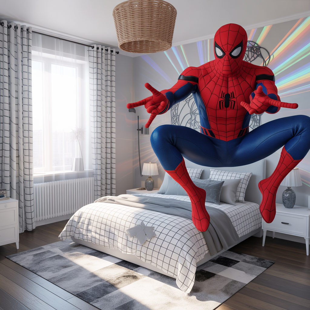 Marvel Bedroom: 16 Creative Ideas for the Ultimate Superhero Space 10 Spider-Man Wall Decals and Accessories