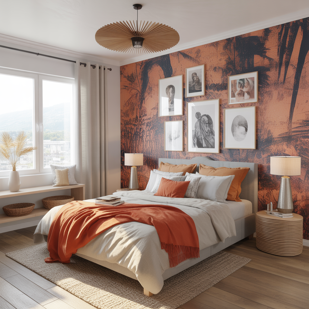 Statement Wall with Patterns or Murals