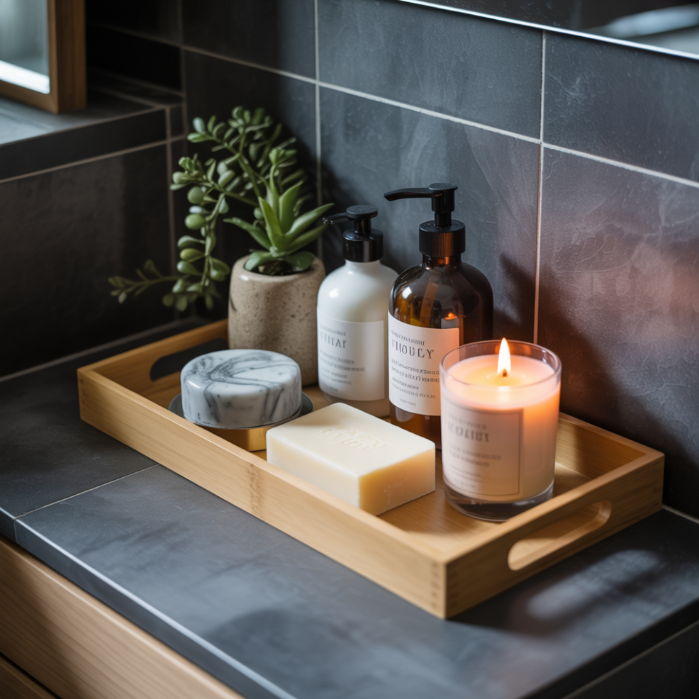 Bathroom Tray Decor: 16 Inspiring Ideas to Elevate Your Space 16 Travel-Inspired Tray Styling