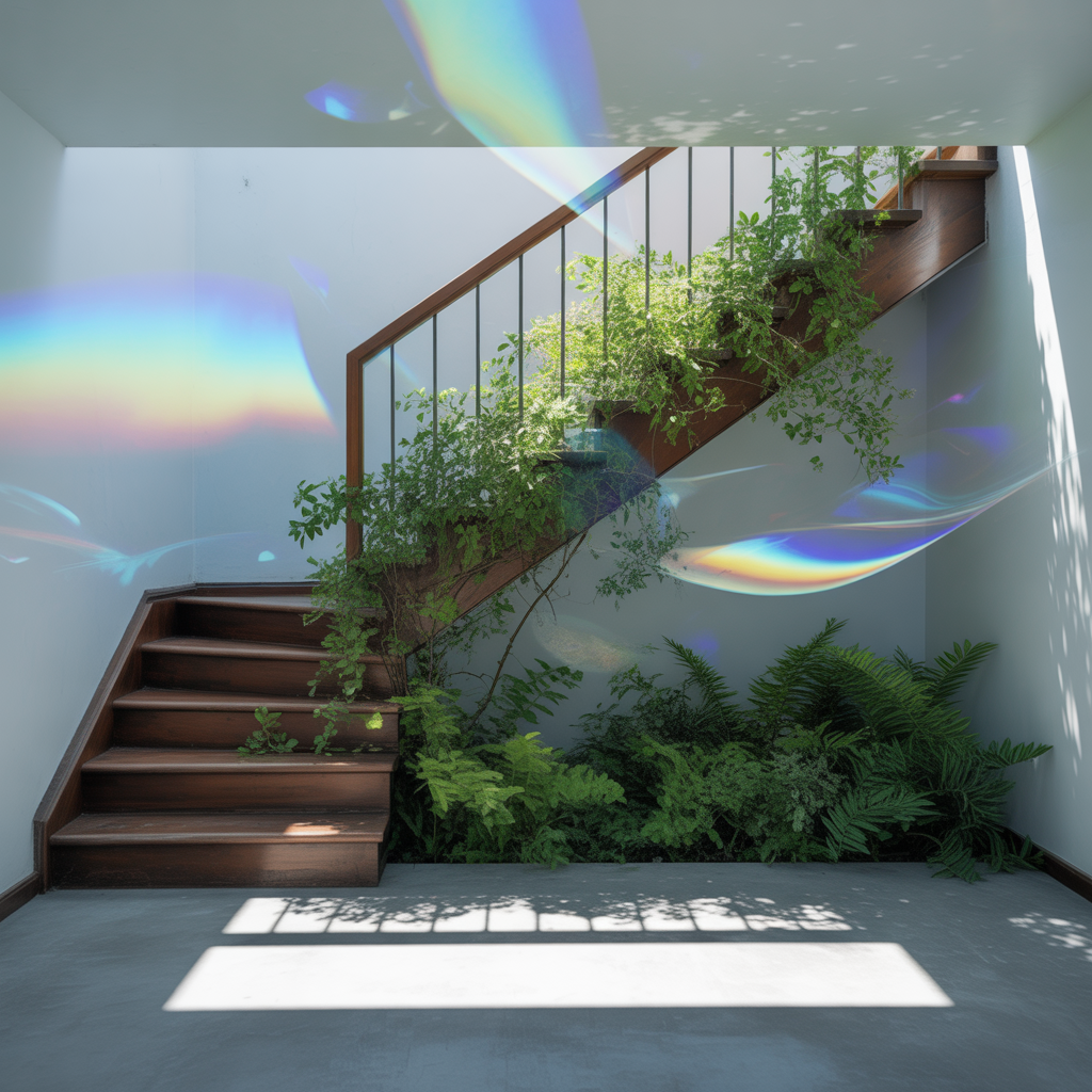 Under Stairs Greenery: 20 Stunning Ideas to Transform Forgotten Spaces 23 Under Stairs Greenery