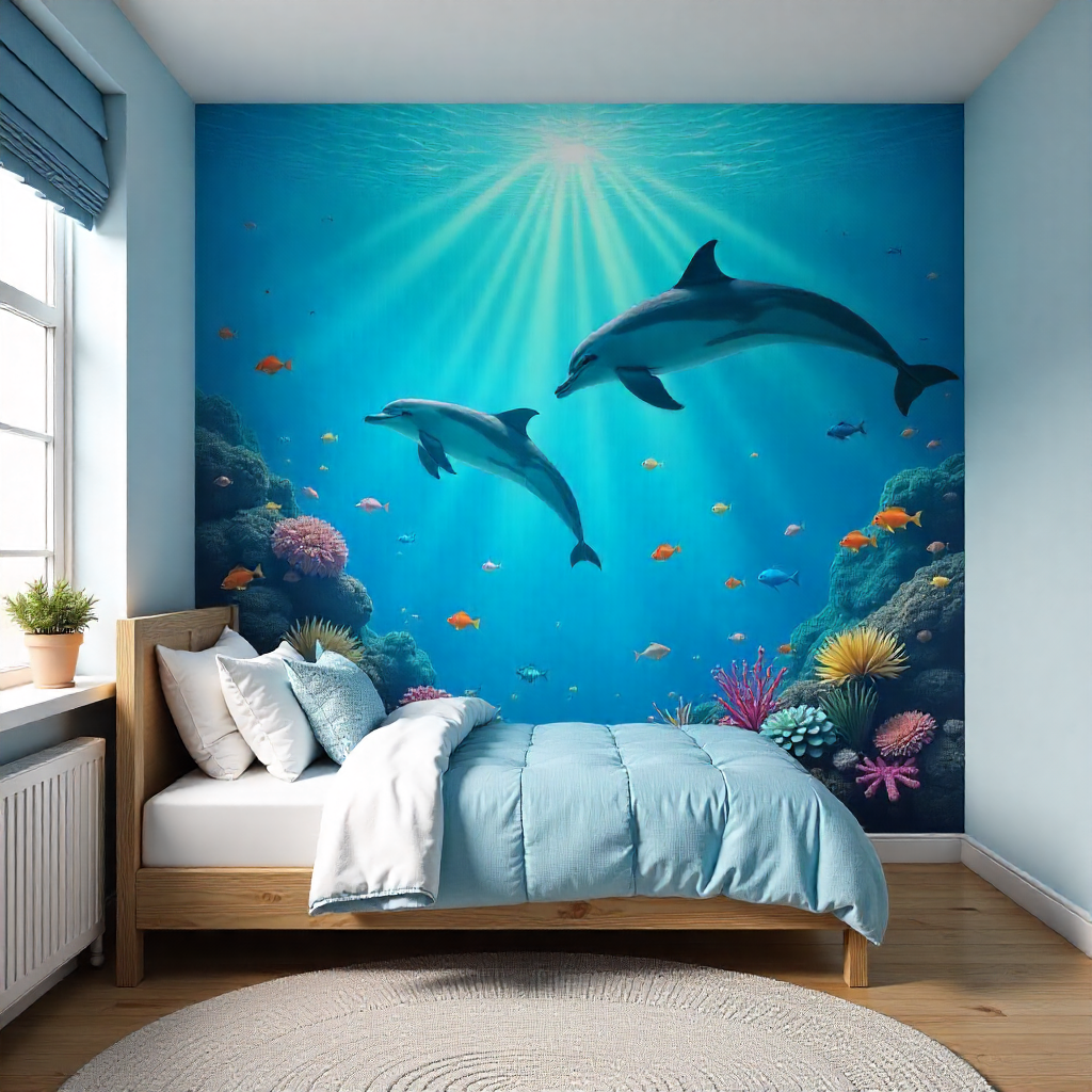Kids Bedroom Mural: 20 Creative Ideas to Transform Your Child’s Space 1 Underwater Ocean Adventure