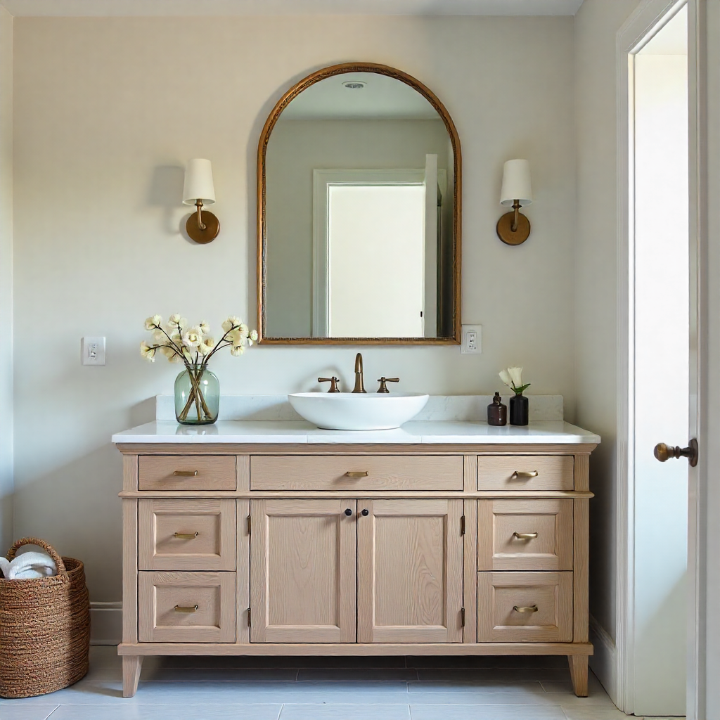 Powder Room Makeover: 20 Inspiring Ideas to Transform Your Space 2 Upgrade with a Stylish Vanity