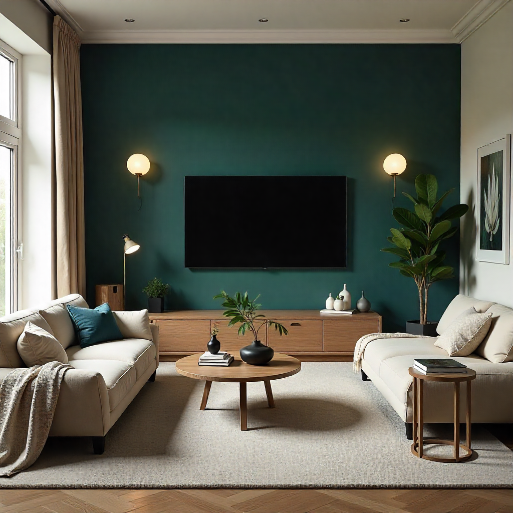 Cozy TV Room: 20 Ideas to Create the Perfect Entertainment Haven 3 Use Warm and Neutral Color Palettes