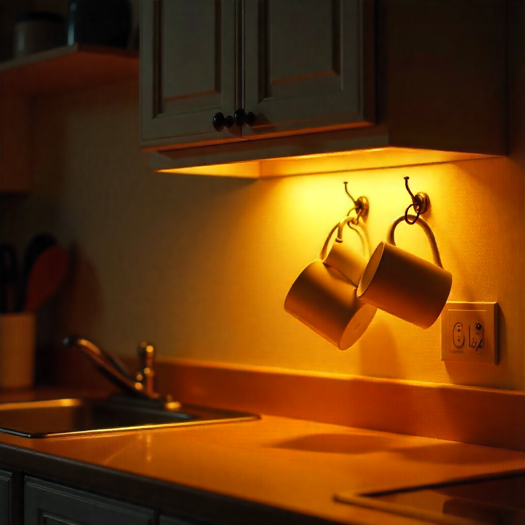 Using Hooks for Mugs and Utensils