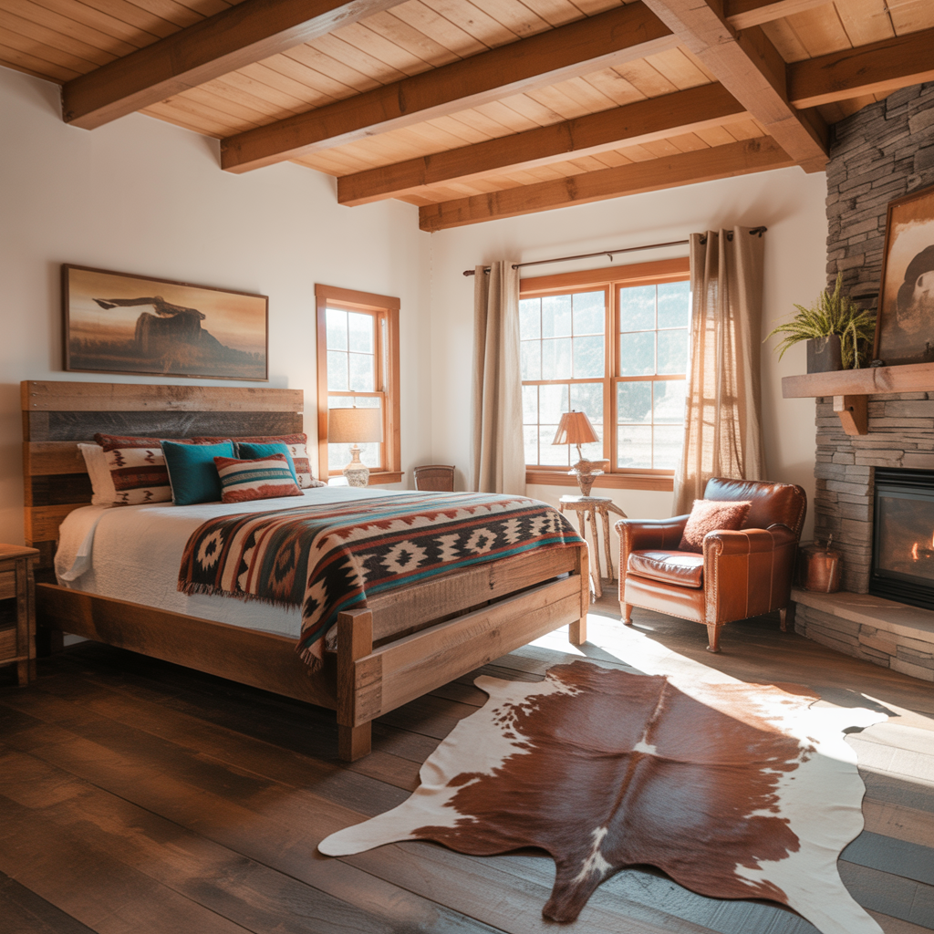 Western Ranch Bedroom:20 Inspiring Ideas to Create a Cozy Rustic Retreat 19 Western Ranch Bedroom