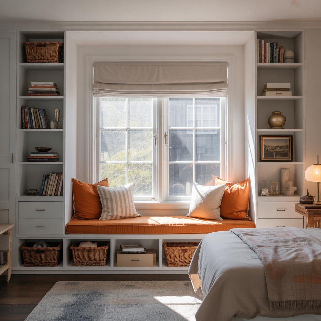 Small Bedroom Sitting Area: 15 Creative Ideas to Maximize Comfort and Style 1 Window Seat Nook with Cushions