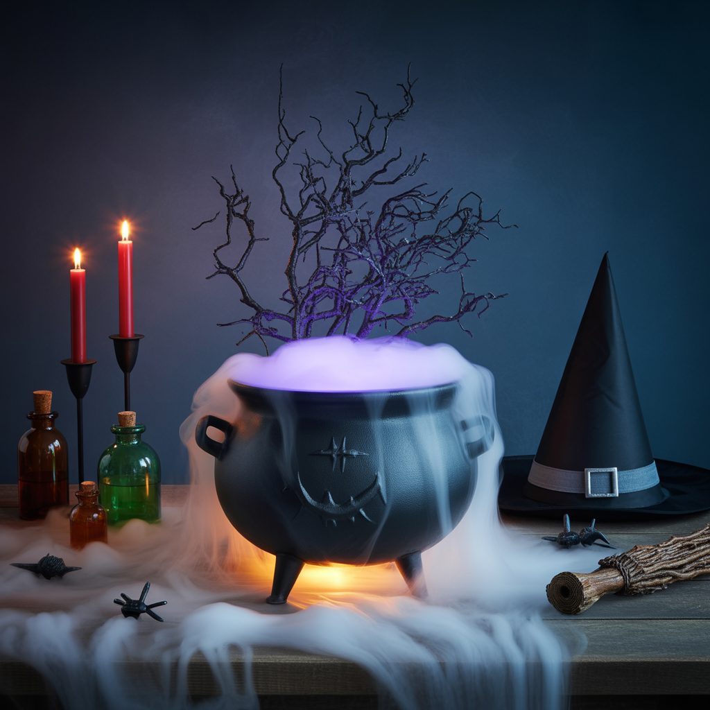 Witch’s Cauldron Centerpiece
