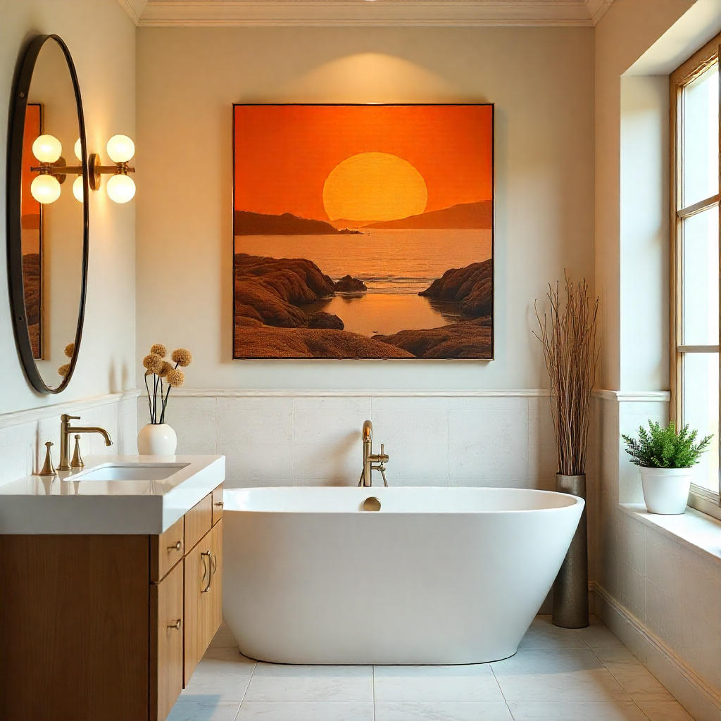 Fun Bathroom Decor: 25 Playful and Creative Ideas 3 Hang Quirky Wall Art