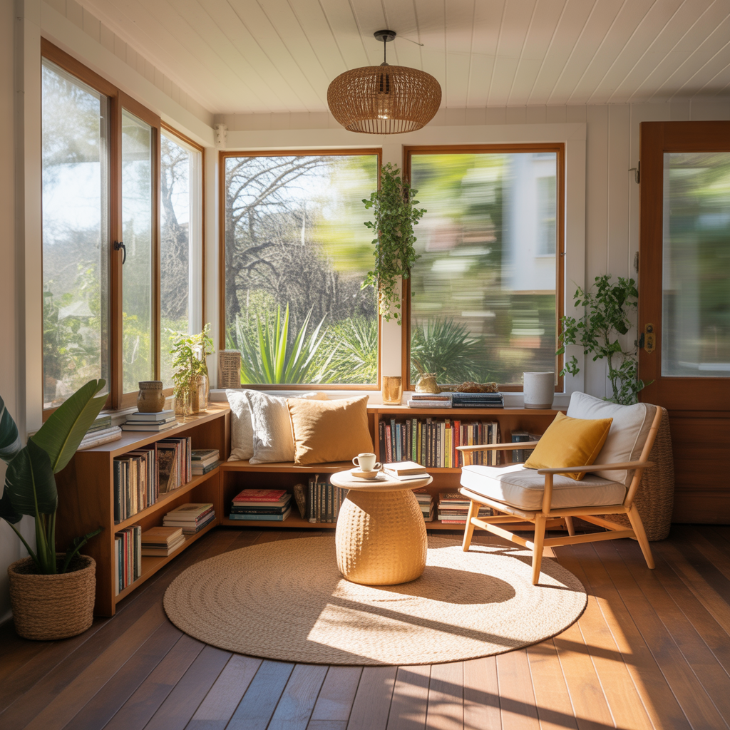 Boho Sunroom: 20 Inspiring Ideas to Create a Relaxed and Dreamy Space 17 Create a Boho-Inspired Reading Nook