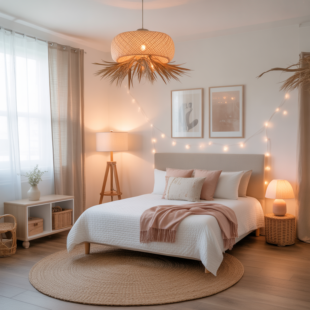 Boho Lighting with a Soft Glow