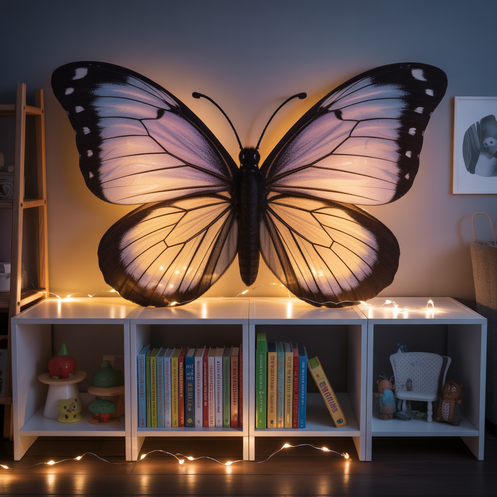 Butterfly Nursery Bookshelf