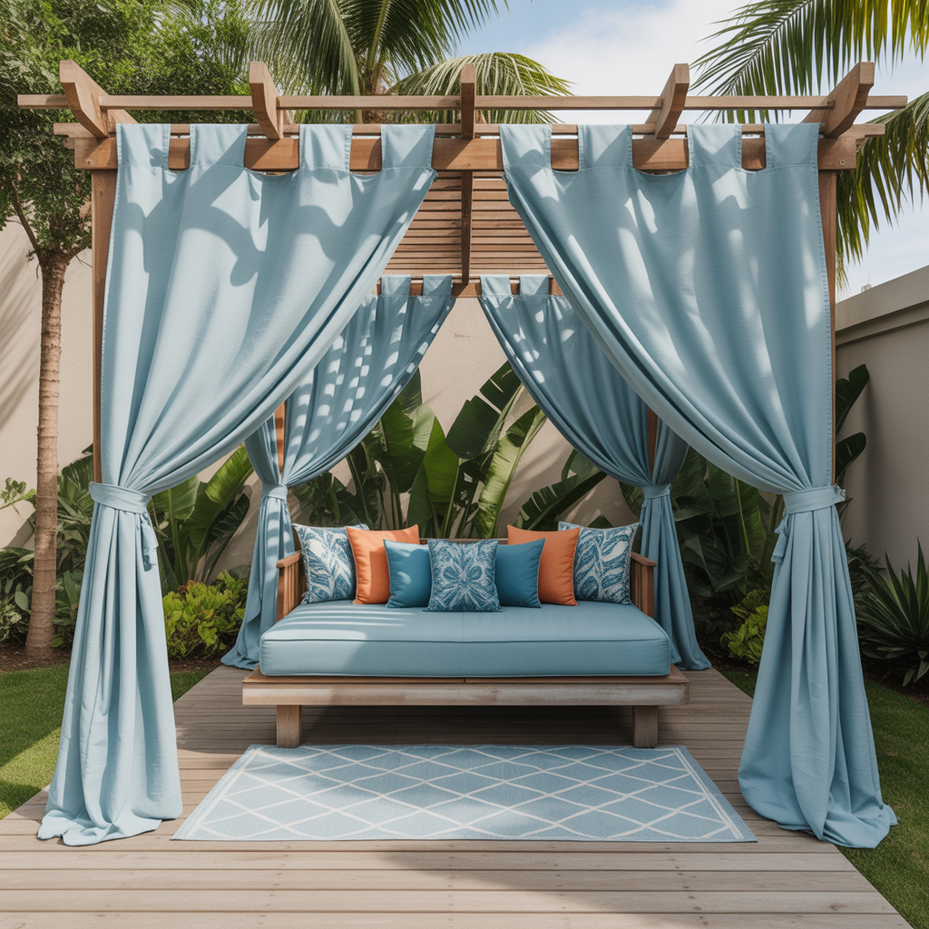 Curtain Canopies for Extra Shade