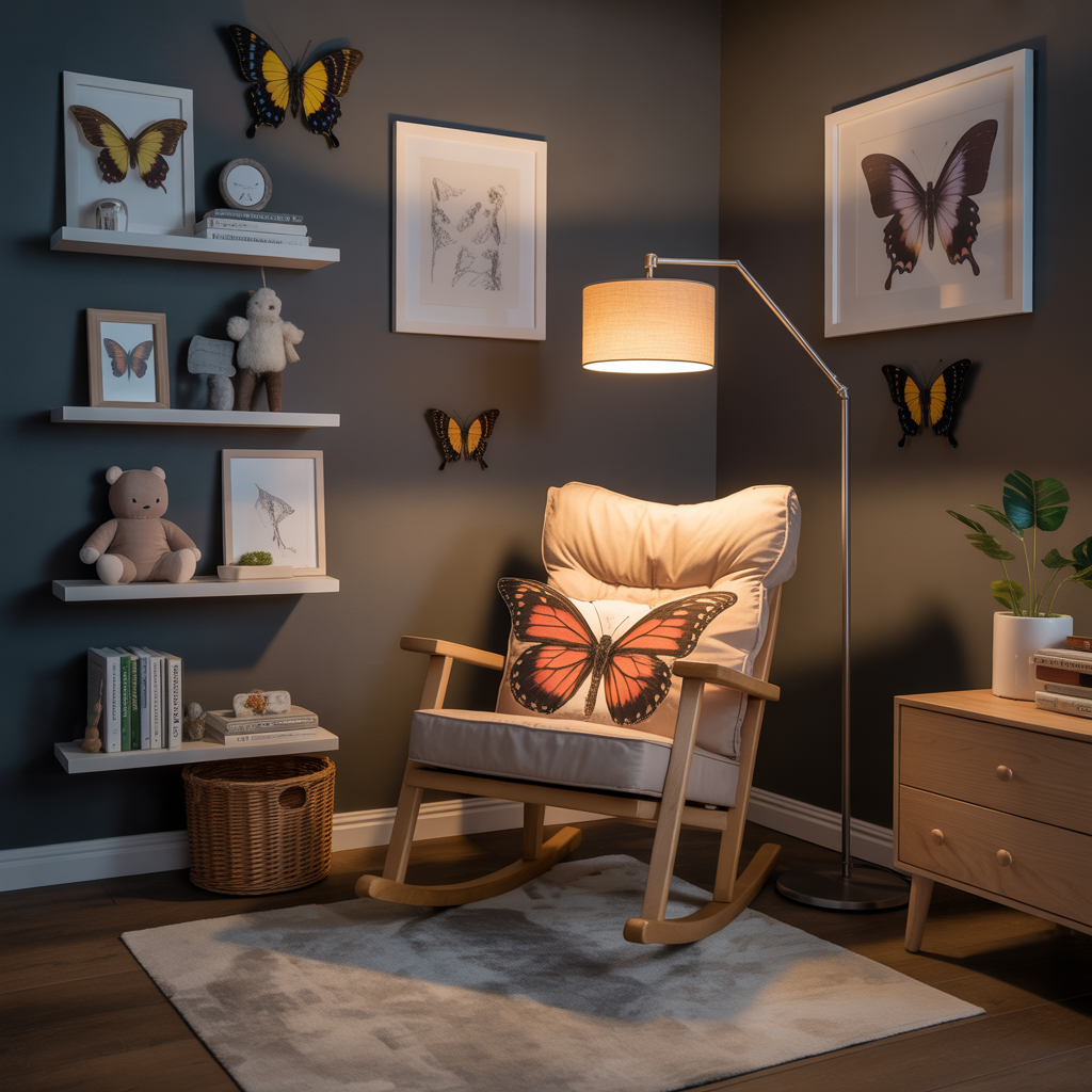 Butterfly Rocking Chair Corner