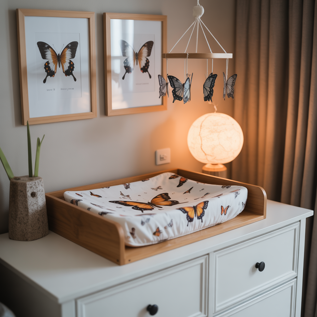 Butterfly Changing Table Décor
