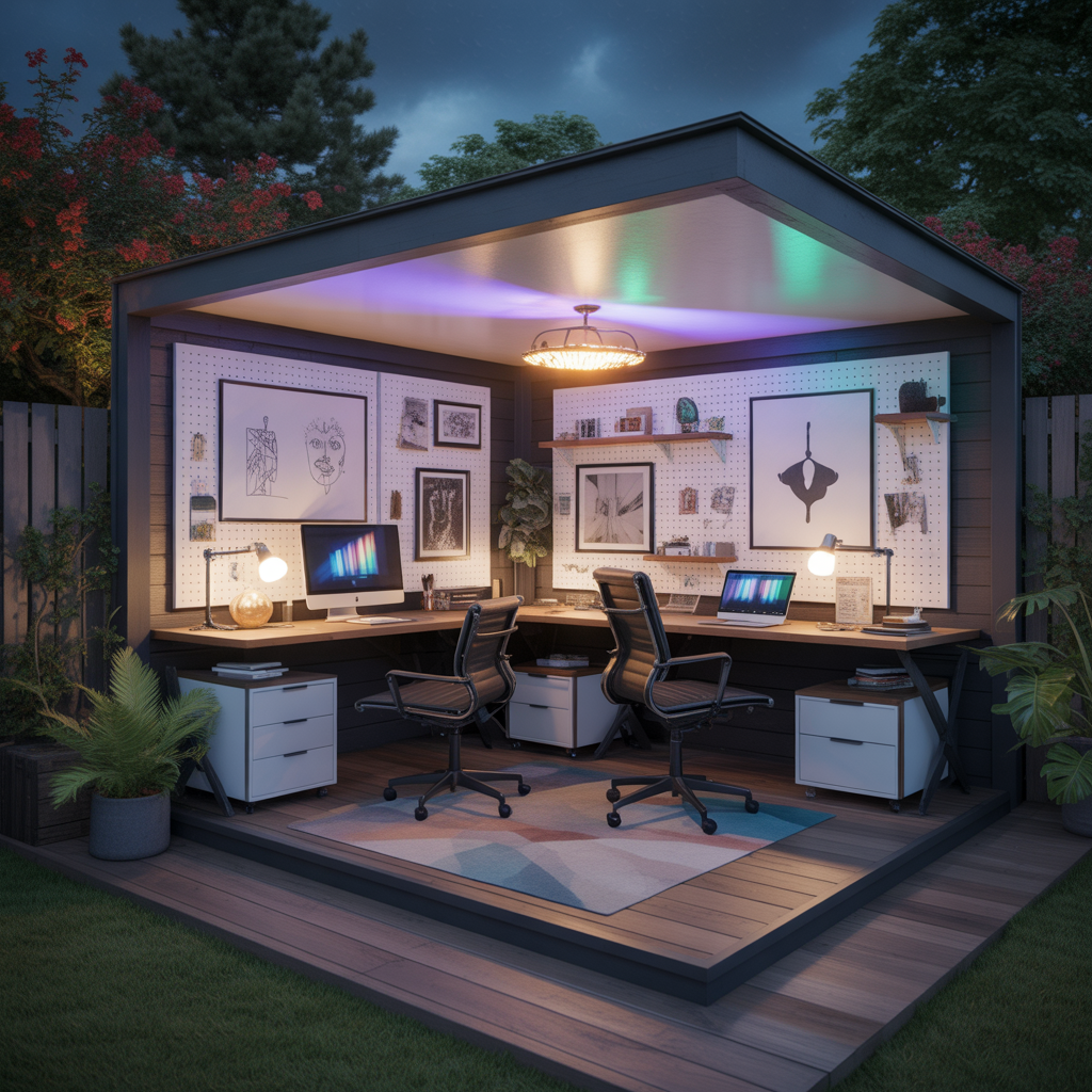 Backyard Office: 20 Creative Ideas to Build Your Dream Outdoor Workspace 16 Creative Studio Backyard Office