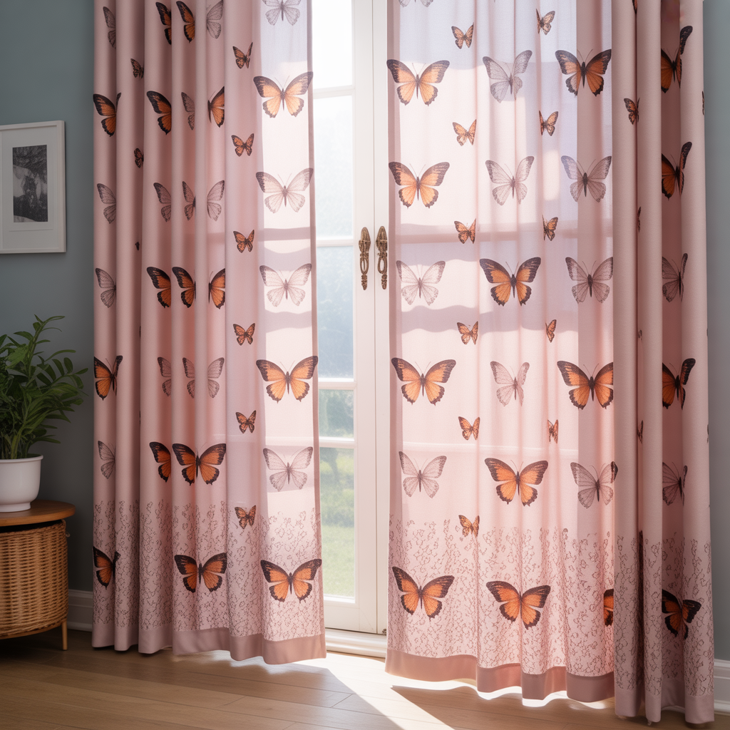 Butterfly Curtains or Window Treatments