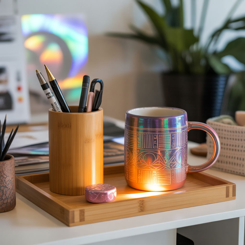 Boho-Inspired Desk Accessories