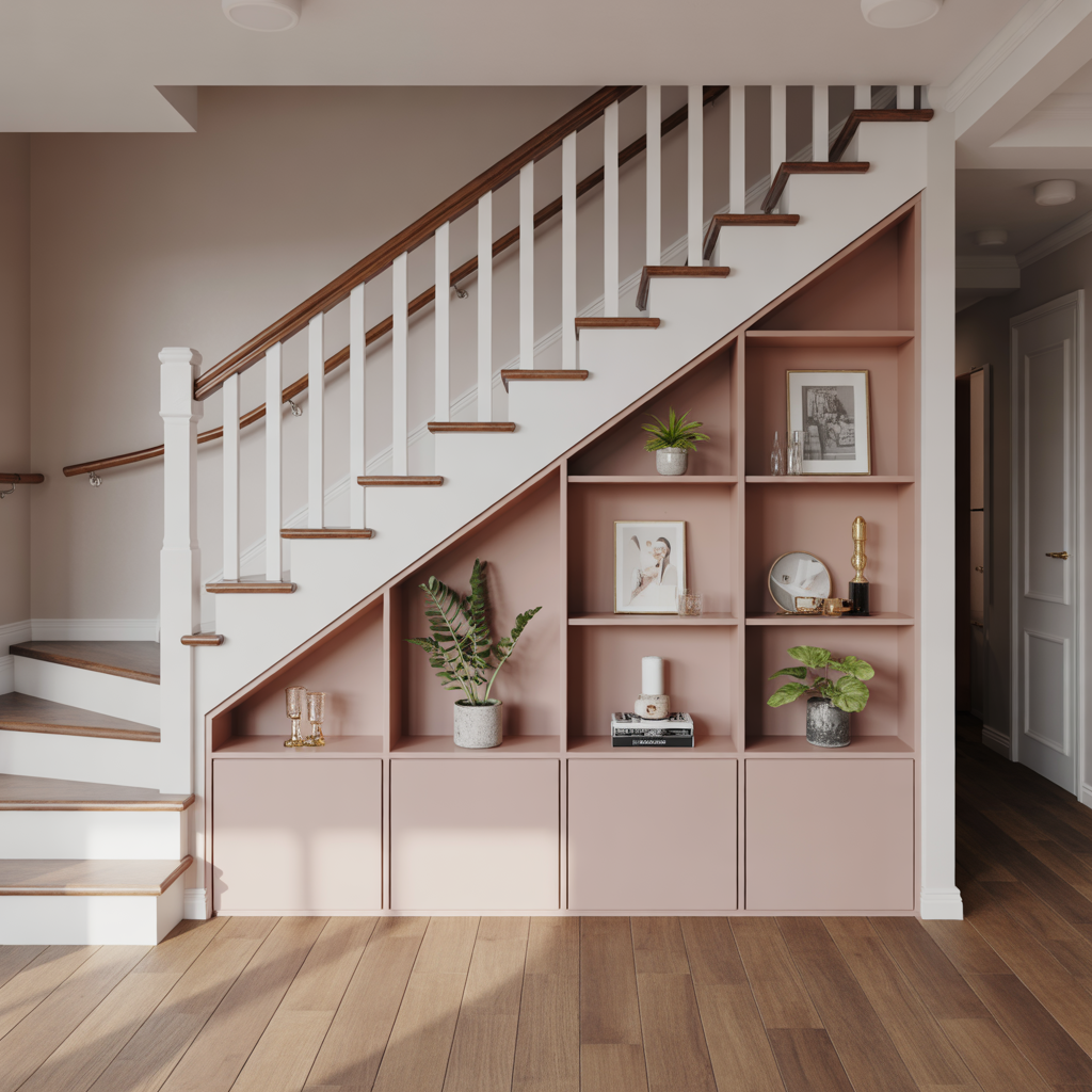 Storage Under Stairs: 20 Creative and Functional Ideas 12 Display Area for Décor