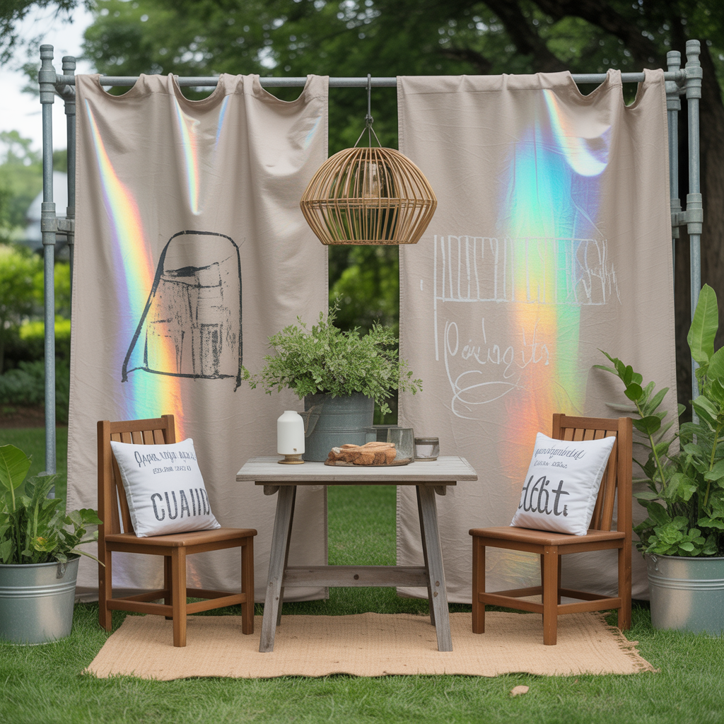 DIY Drop Cloth Curtains