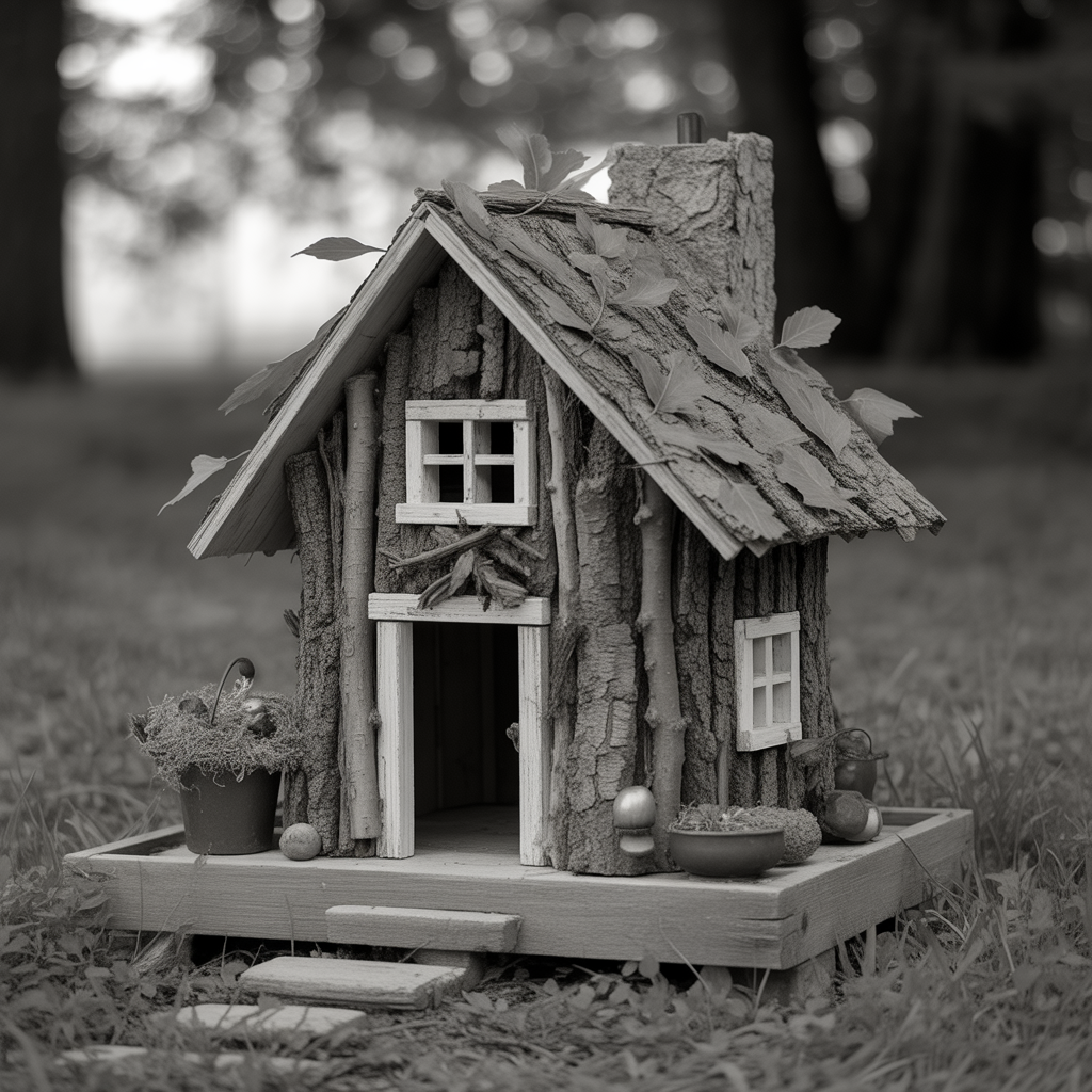 Fairy Houses Crafted from Natural Materials