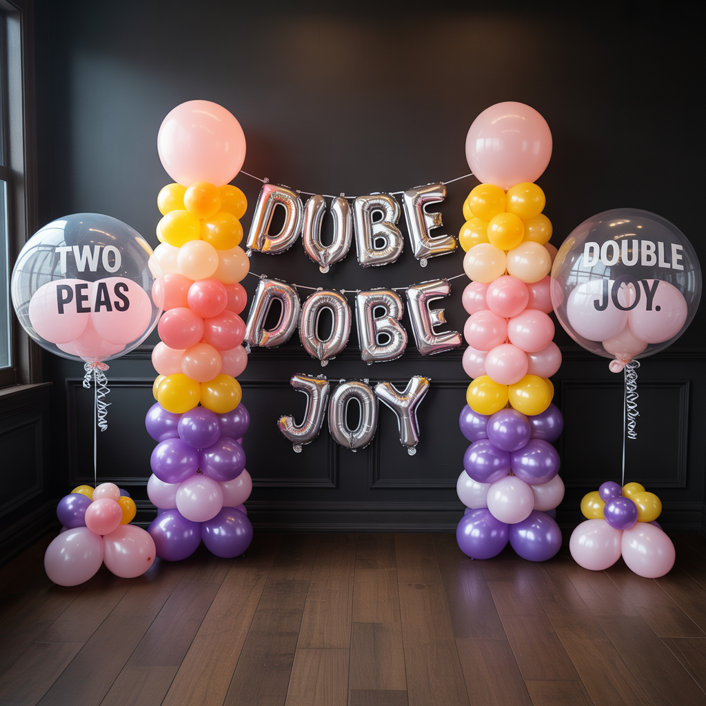 Baby Shower for Twins: 20 Creative and Heartfelt Ideas 20 Balloon Extravaganza for Double Celebration