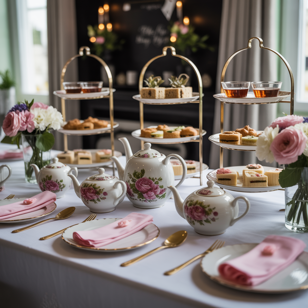 Baby Shower for Twins: 20 Creative and Heartfelt Ideas 15 Elegant Tea Party Shower