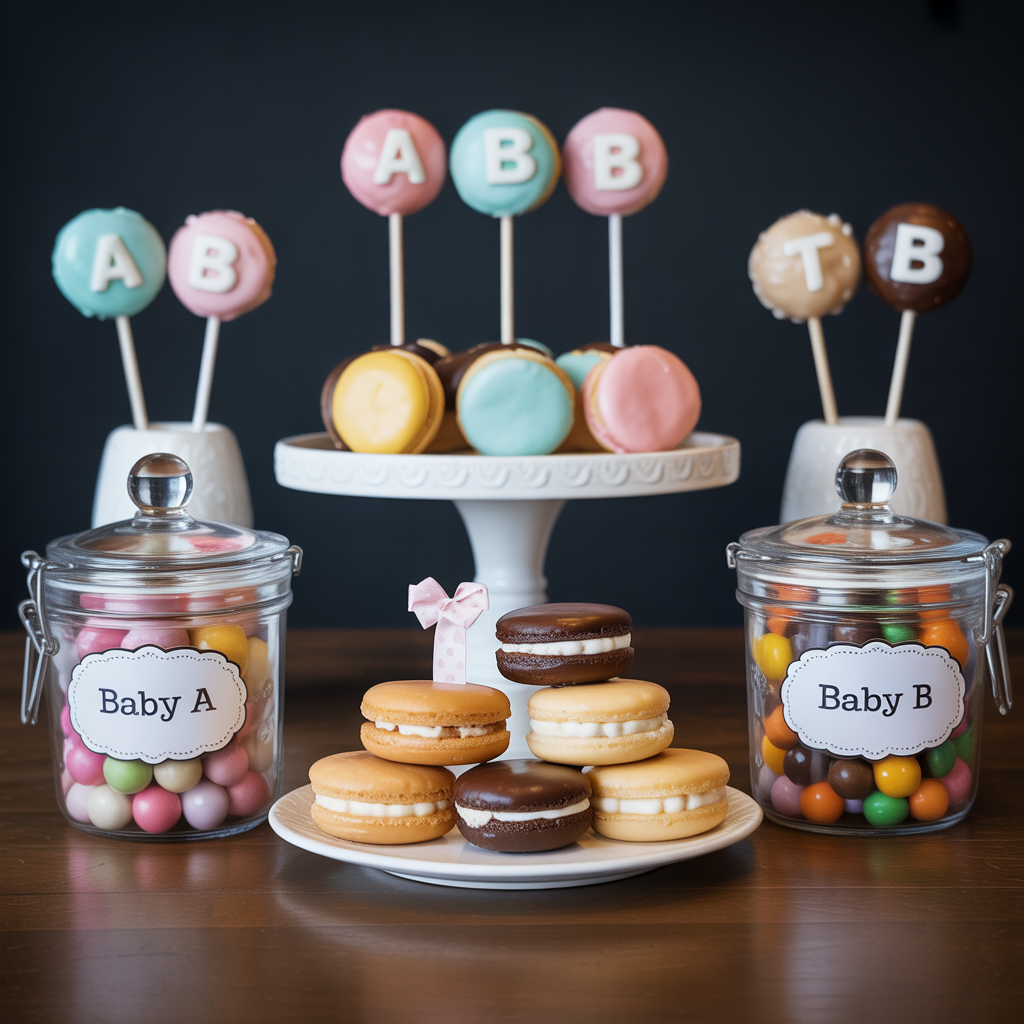 Baby Shower for Twins: 20 Creative and Heartfelt Ideas 18 Twin-Themed Dessert Bar