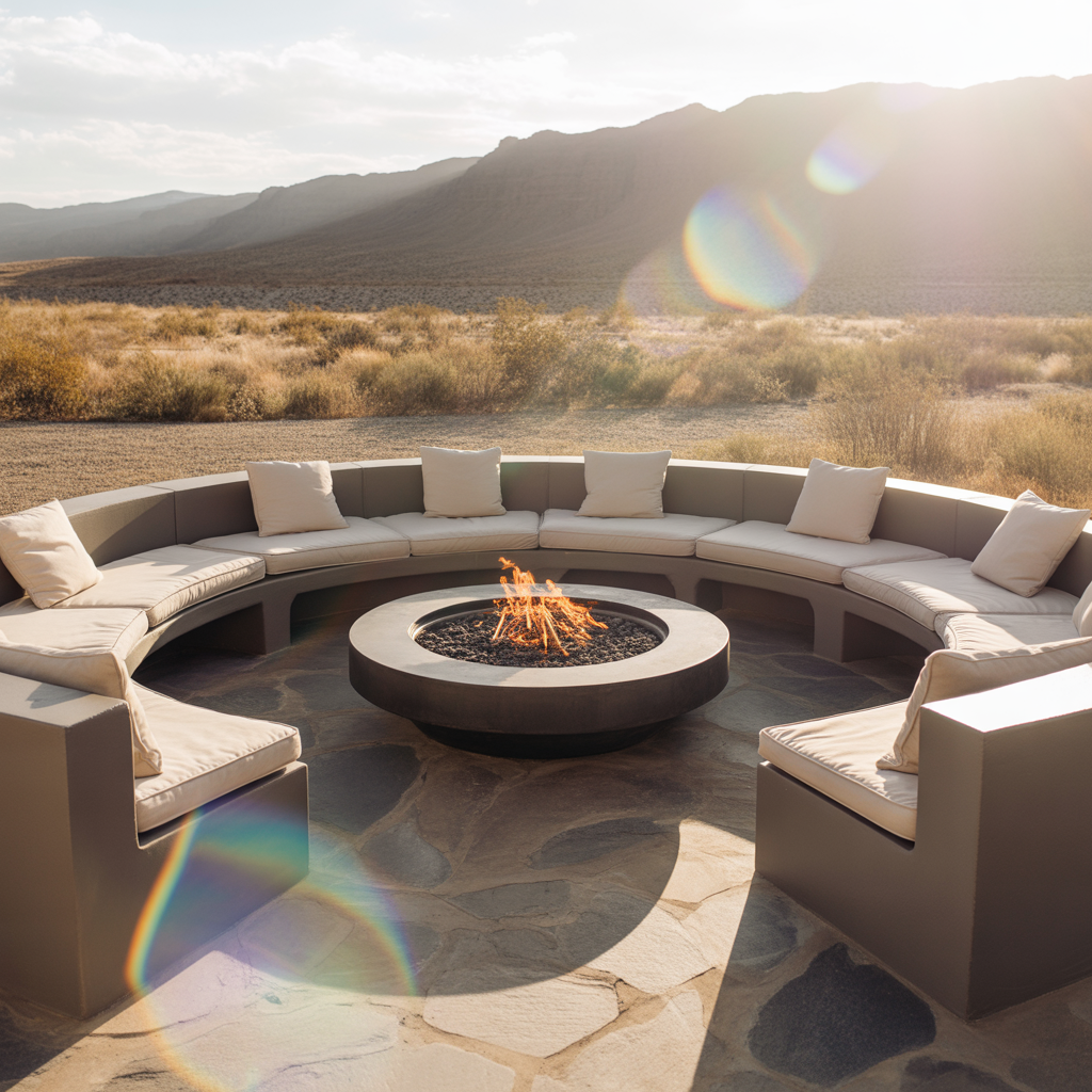 Living Room Conversation Pits: 20 Inspiring Ideas for Social Spaces 4 Fire Pit Focal Point