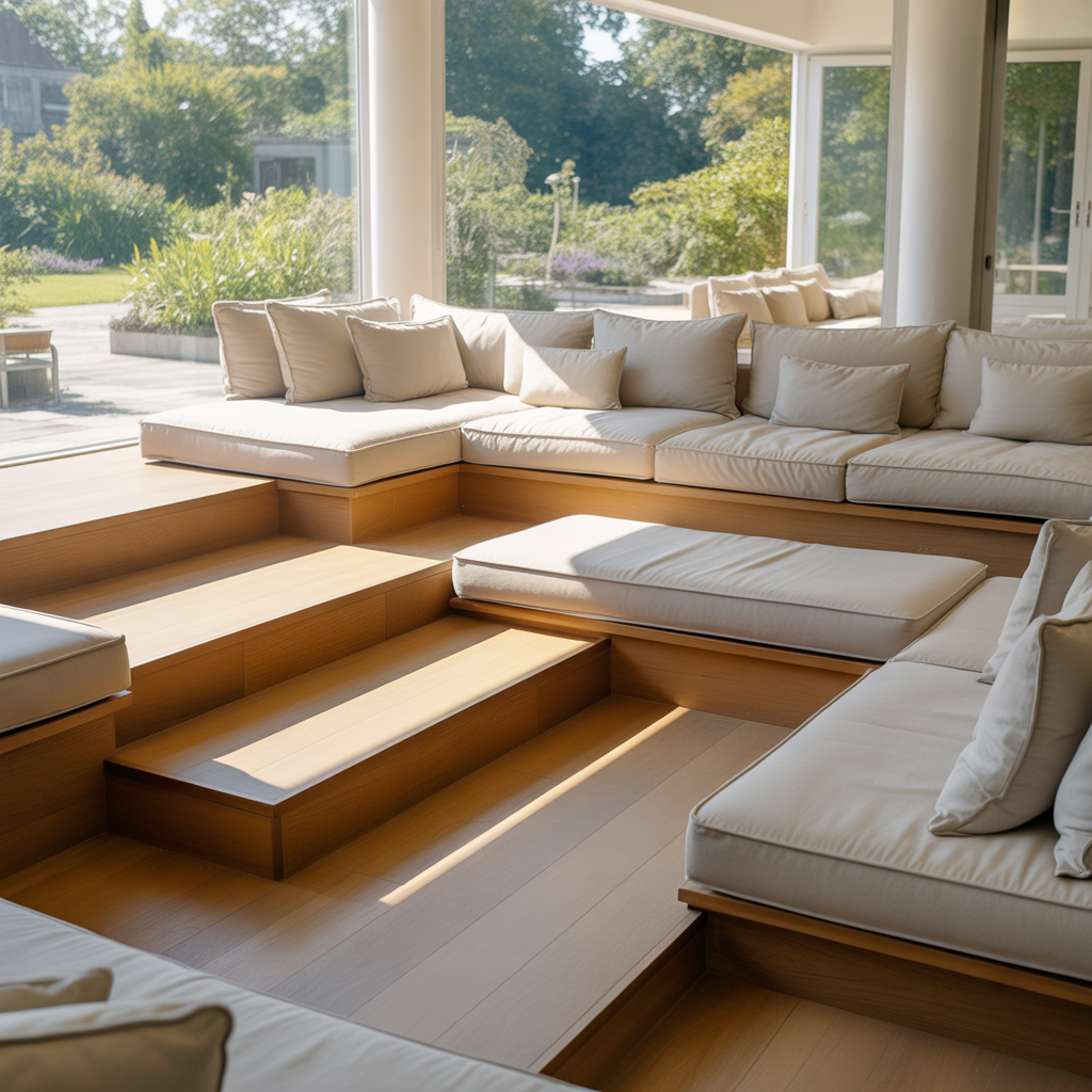 Living Room Conversation Pits: 20 Inspiring Ideas for Social Spaces 10 Multi-Level Design for Depth