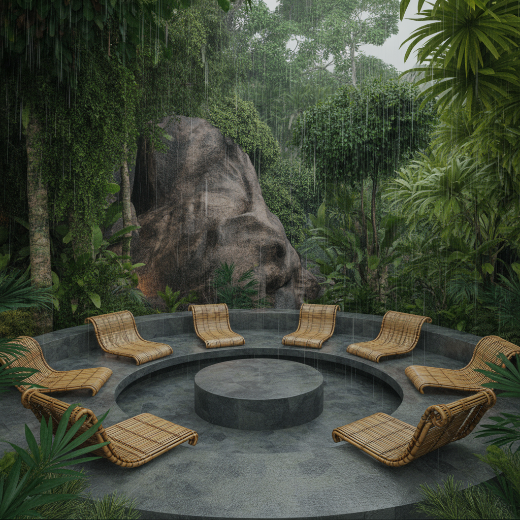 Living Room Conversation Pits: 20 Inspiring Ideas for Social Spaces 20 Artistic Centerpiece Pit