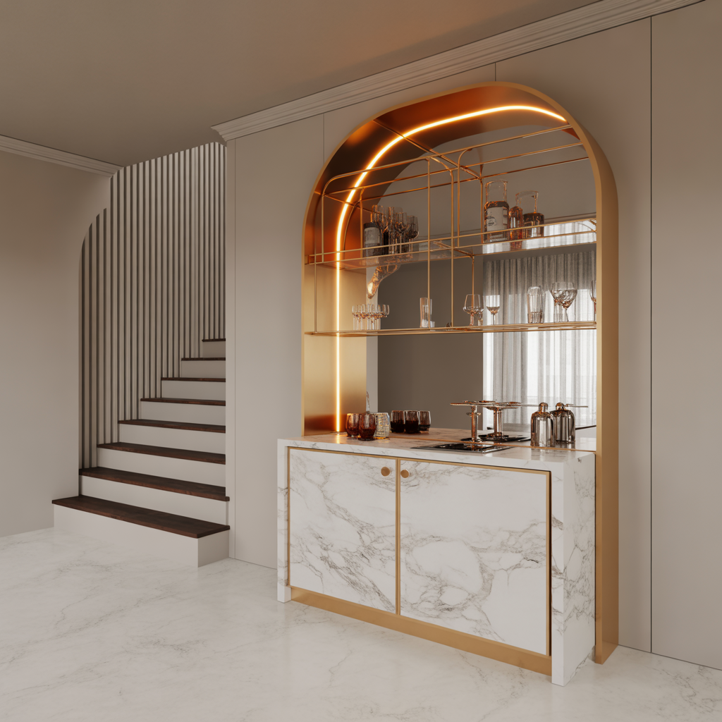 Luxury Marble Mini Bar