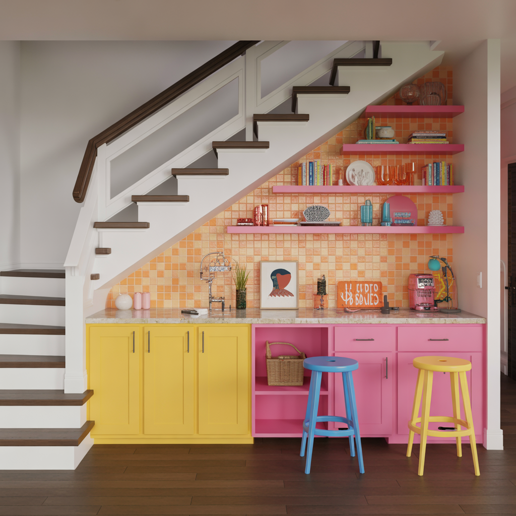 Bright and Colorful Bar