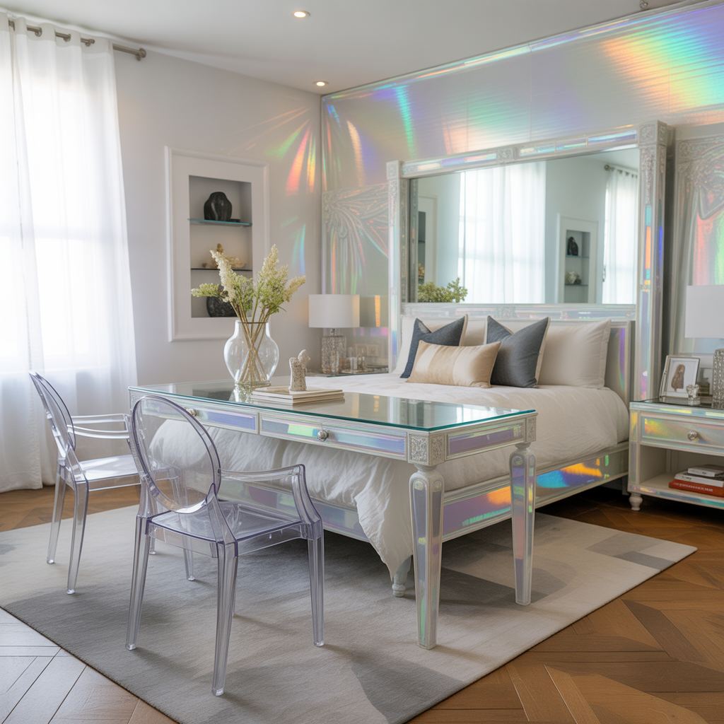 Incorporate Glass and Lucite Furniture