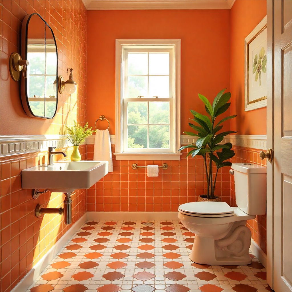 Fun Bathroom Decor: 25 Playful and Creative Ideas 6 Play with Floor Tiles
