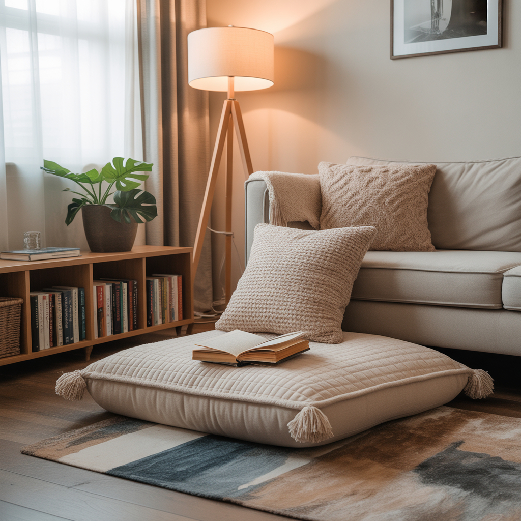 Floor Pillows Living Room Boho: 20 Inspiring Ideas to Elevate Your Space 14 Creating a Reading Retreat