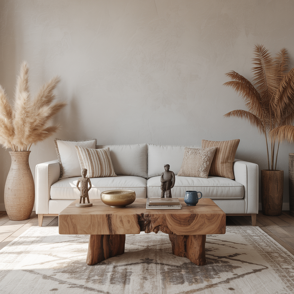 Boho Coffee Table Decor: Heartfelt 22 Ideas to Transform Your Living Space 5 Incorporate Vintage and Global Finds