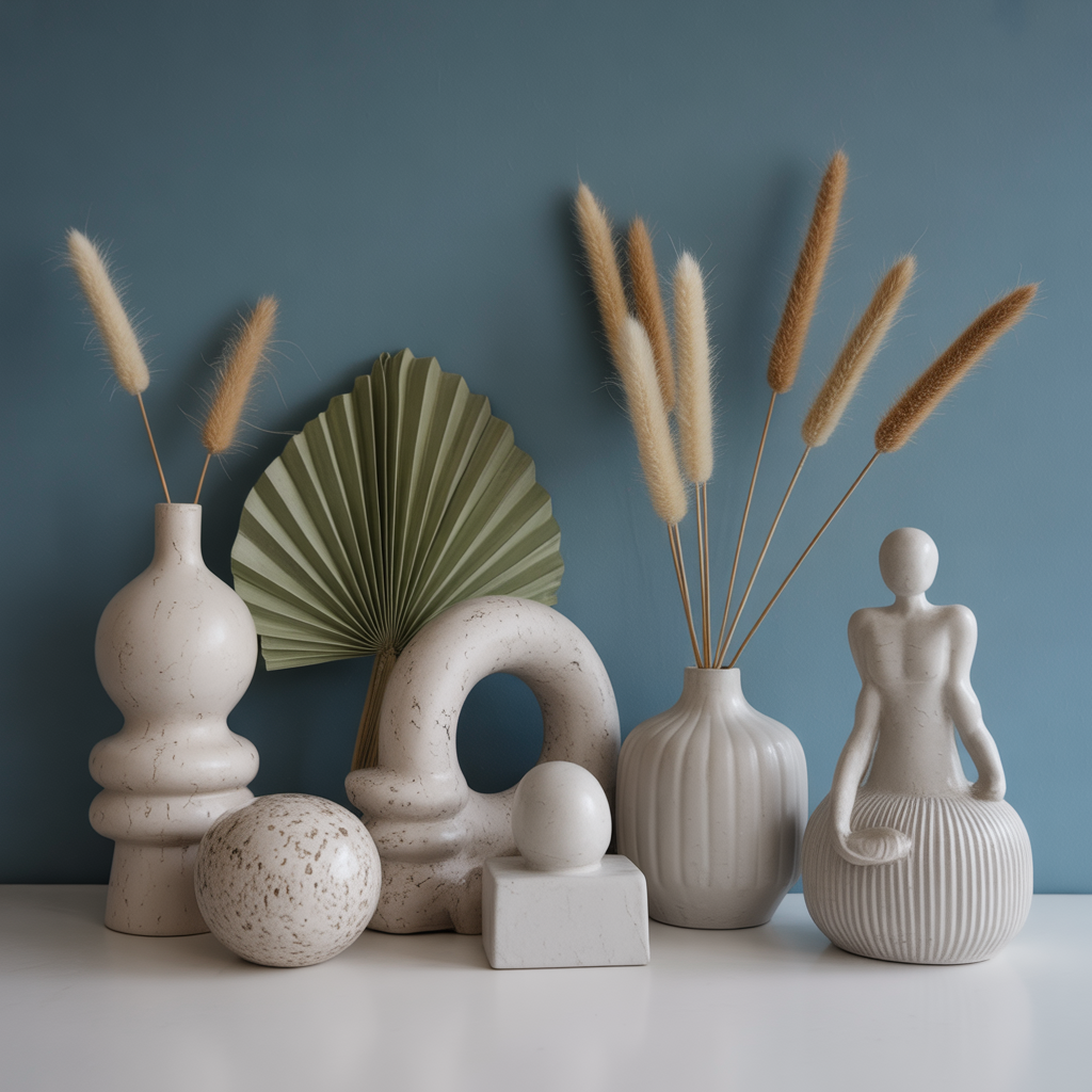 Boho Coffee Table Decor: Heartfelt 22 Ideas to Transform Your Living Space 20 Rotate Art Pieces or Sculptures