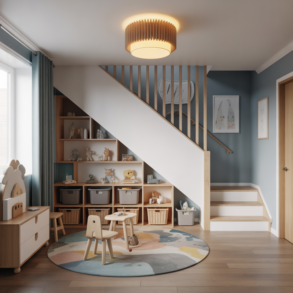 Storage Under Stairs: 20 Creative and Functional Ideas 14 Kids’ Play Area