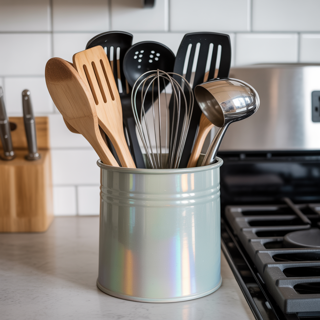 Add a Utensil Crock for Cooking Tools