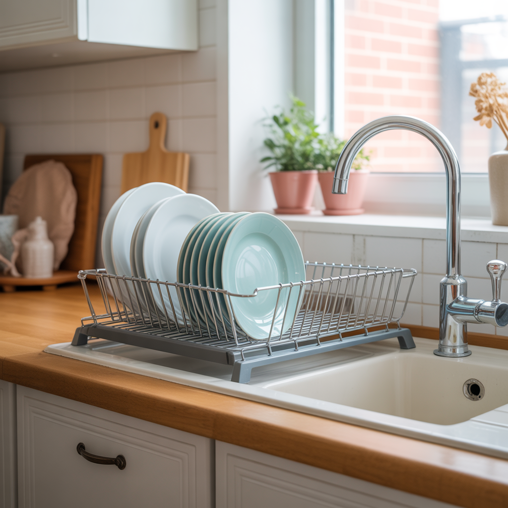 Add a Dish Rack That Folds Away