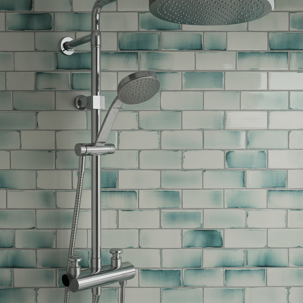 Subway tiles with a boho twist