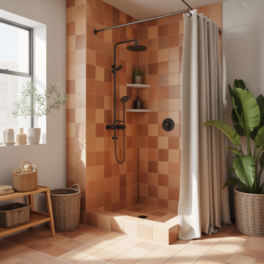 Terracotta-inspired tiles