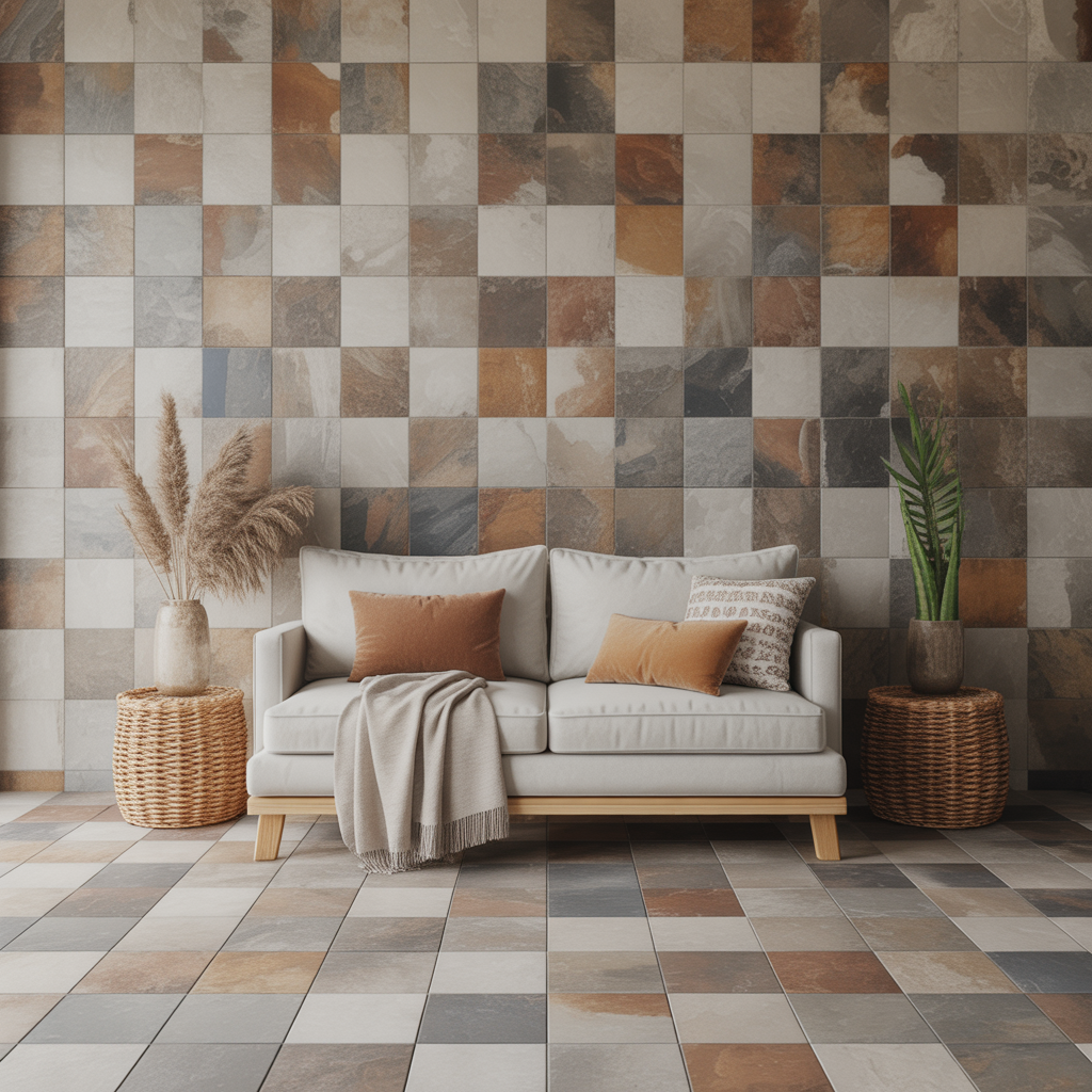Nature-inspired stone tiles